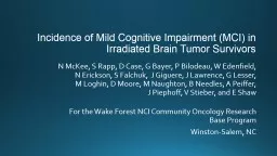 Incidence of Mild Cognitive Impairment