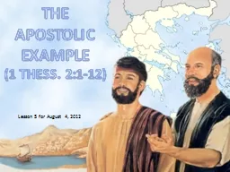 THE APOSTOLIC
