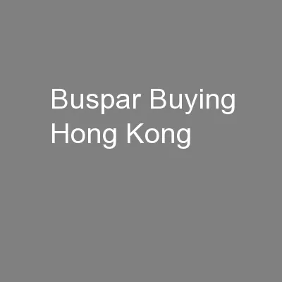Buspar Buying Hong Kong