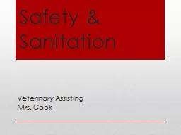 Safety & Sanitation