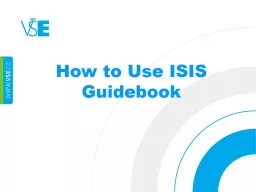 How  to Use ISIS