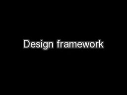 Design framework