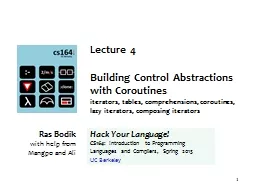1 Lecture 4