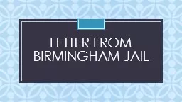 Letter from Birmingham jail