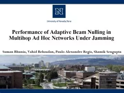 Performance of Adaptive Beam Nulling in