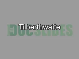 Tilberthwaite