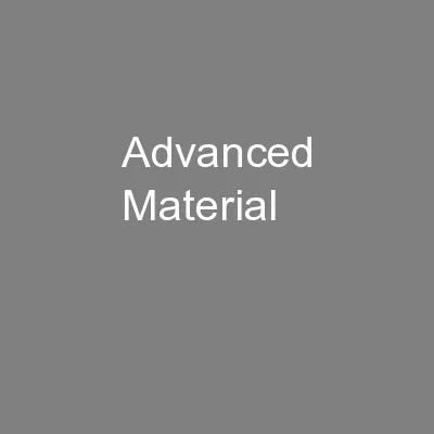 Advanced Material