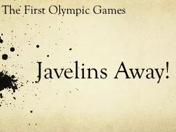 Javelins Away!