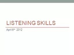 Listening skills