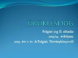 ÖRÖKLÉSI JOG