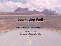 Journeying Well