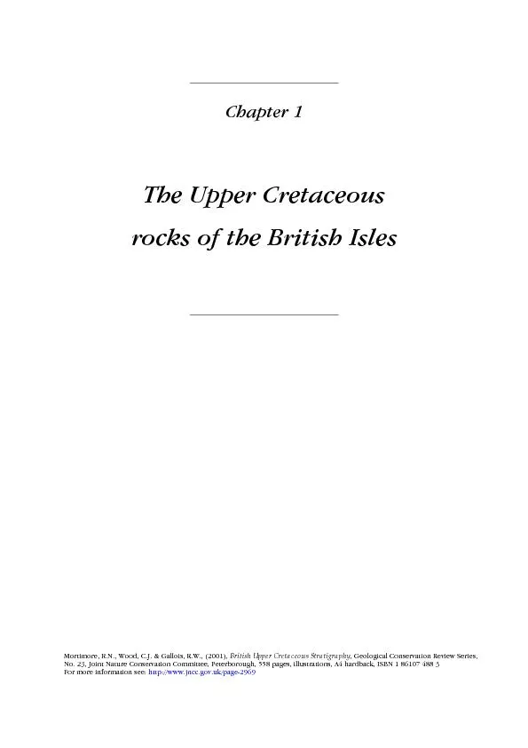 Chapter 1The Upper Cretaceous rocks of the British Isles