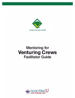 Mentoring for Venturing Crews Facilitator Guide