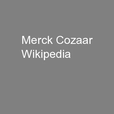 Merck Cozaar Wikipedia