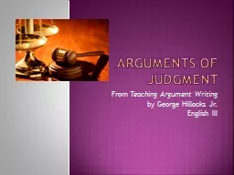 Arguments of Judgment