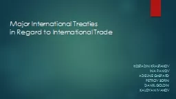 Major International Treaties