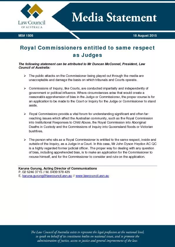&#x/MCI; 1 ;&#x/MCI; 1 ;Royal Commissioners entitled to same r