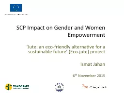 SCP Impact on Gender and Women Empowerment