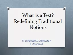 What is a Text?