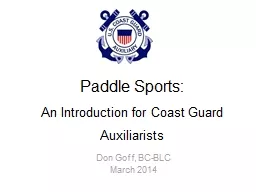 Paddle Sports: