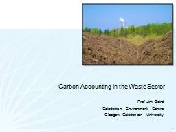 Carbon Accounting in the Waste Sector