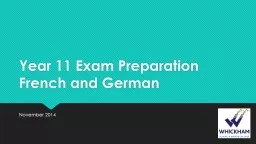 Year 11 Exam Preparation