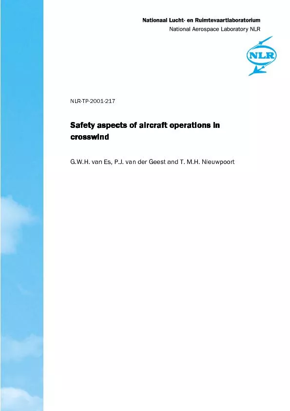 NLR-TP-2001-217Safety aspects of aircraft operations ispects of aircra