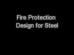 Fire Protection Design for Steel