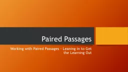 Paired Passages