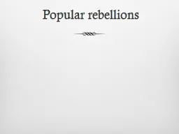 Popular rebellions
