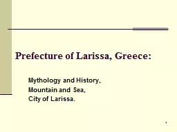 1 1 Prefecture of Larissa, Greece: