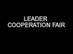 LEADER COOPERATION FAIR