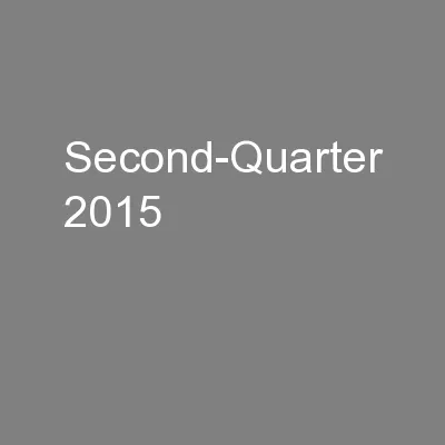 Second-Quarter 2015