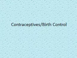 Contraceptives/Birth Control
