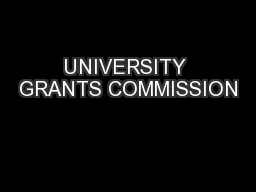 UNIVERSITY GRANTS COMMISSION