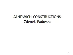 SANDWICH CONSTRUCTIONS