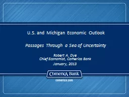 U.S. and Michigan Economic Outlook
