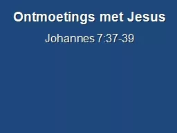 Ontmoetings met Jesus