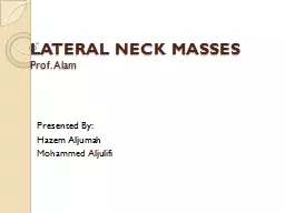 LATERAL NECK MASSES