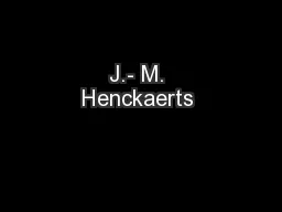 J.- M. Henckaerts 