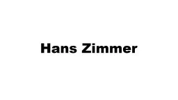 Hans Zimmer