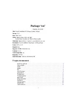 Package sos July   Title Search contributed R packages sort by package Version 