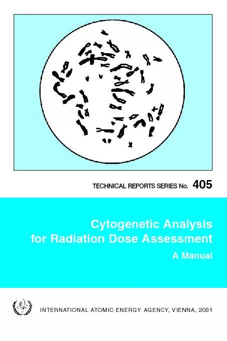 Cytogenetic Analysis for Radiation Dose AssessmentA ManualINTERNATIONA