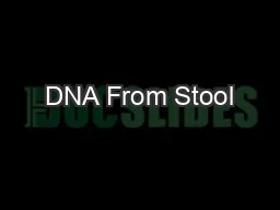 DNA From Stool