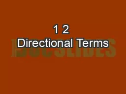 1 2 Directional Terms