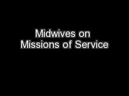Midwives on Missions of Service