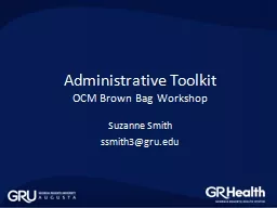 Administrative Toolkit