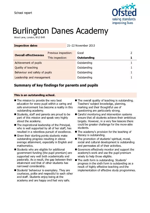 Burlington Danes Academy