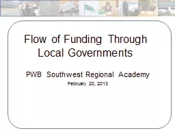 Flow of Funding Through Local Governments