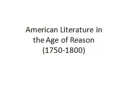 American Literature in